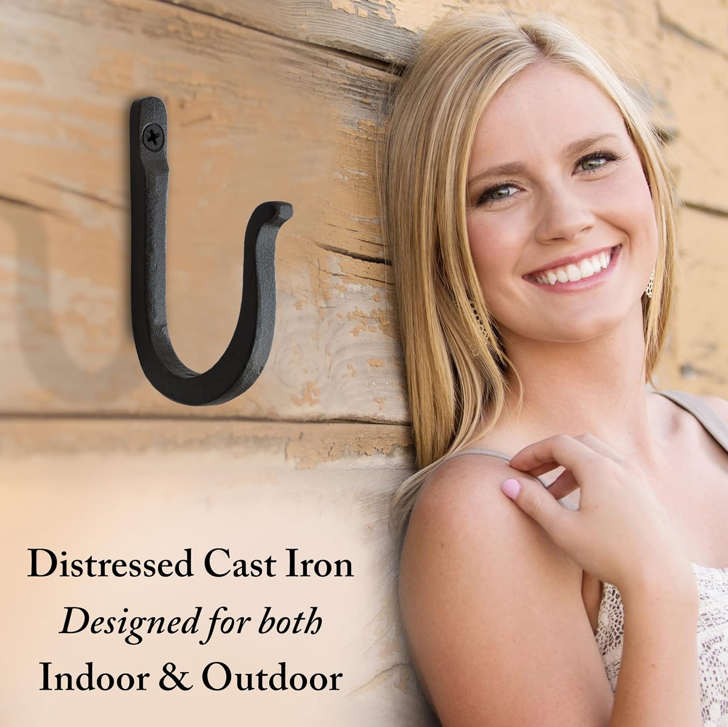 Railroad Spike Cast Iron Hooks Handmade Blacksmith, Wall Mounted, Farmhouse Decor Cast Iron Wall Hooks, Vintage Hooks for Hanging