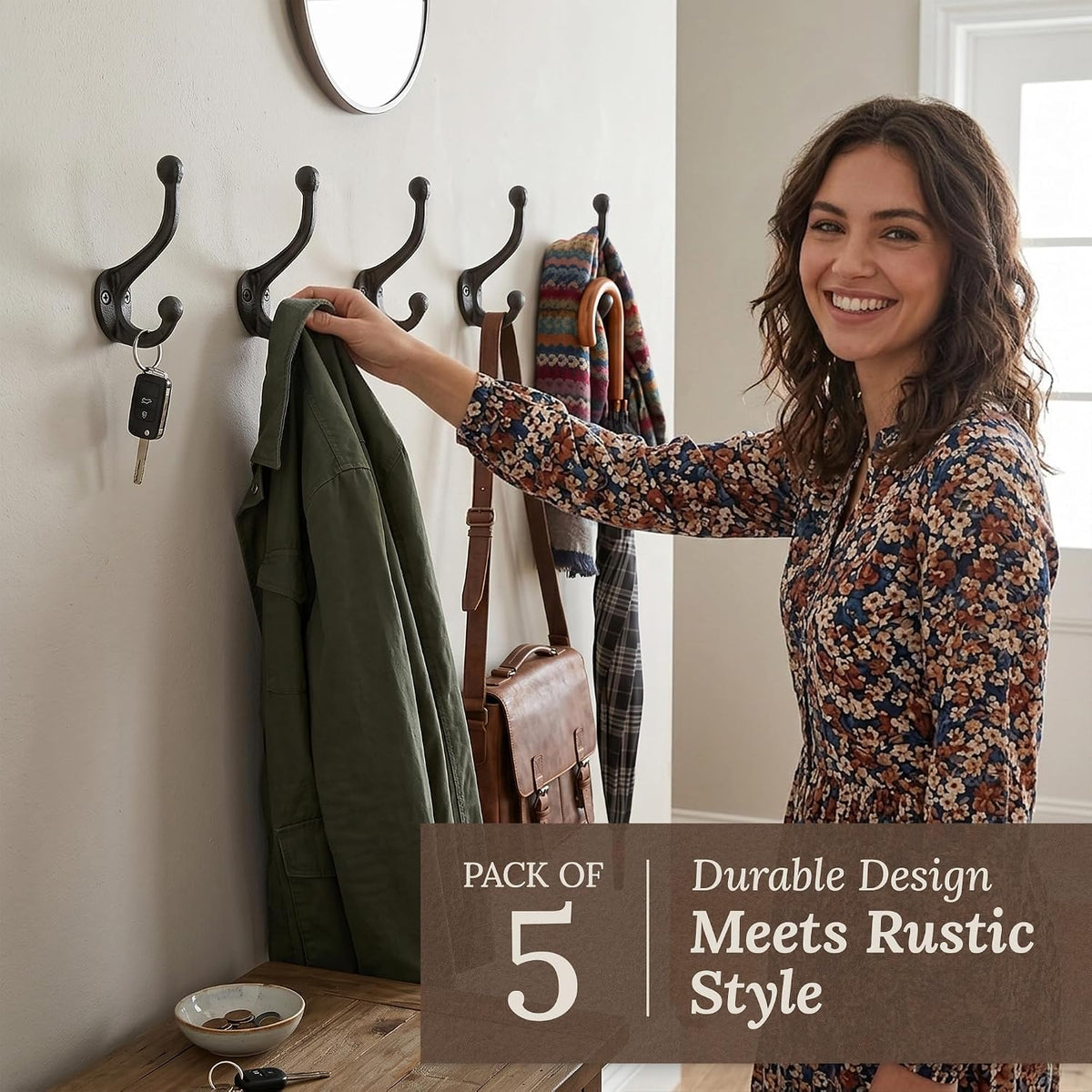 Large Simple - Set of 5 Black | Amazon gallery 2