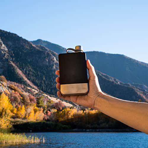 Hip Flask for Liquor - Perfect Holiday Gift for Men or Women - 304 Stainless Steel - Leakproof Drinking Flask for Whiskey Alcohol or Bourbon flask (8 ounce, Includes Funnel)