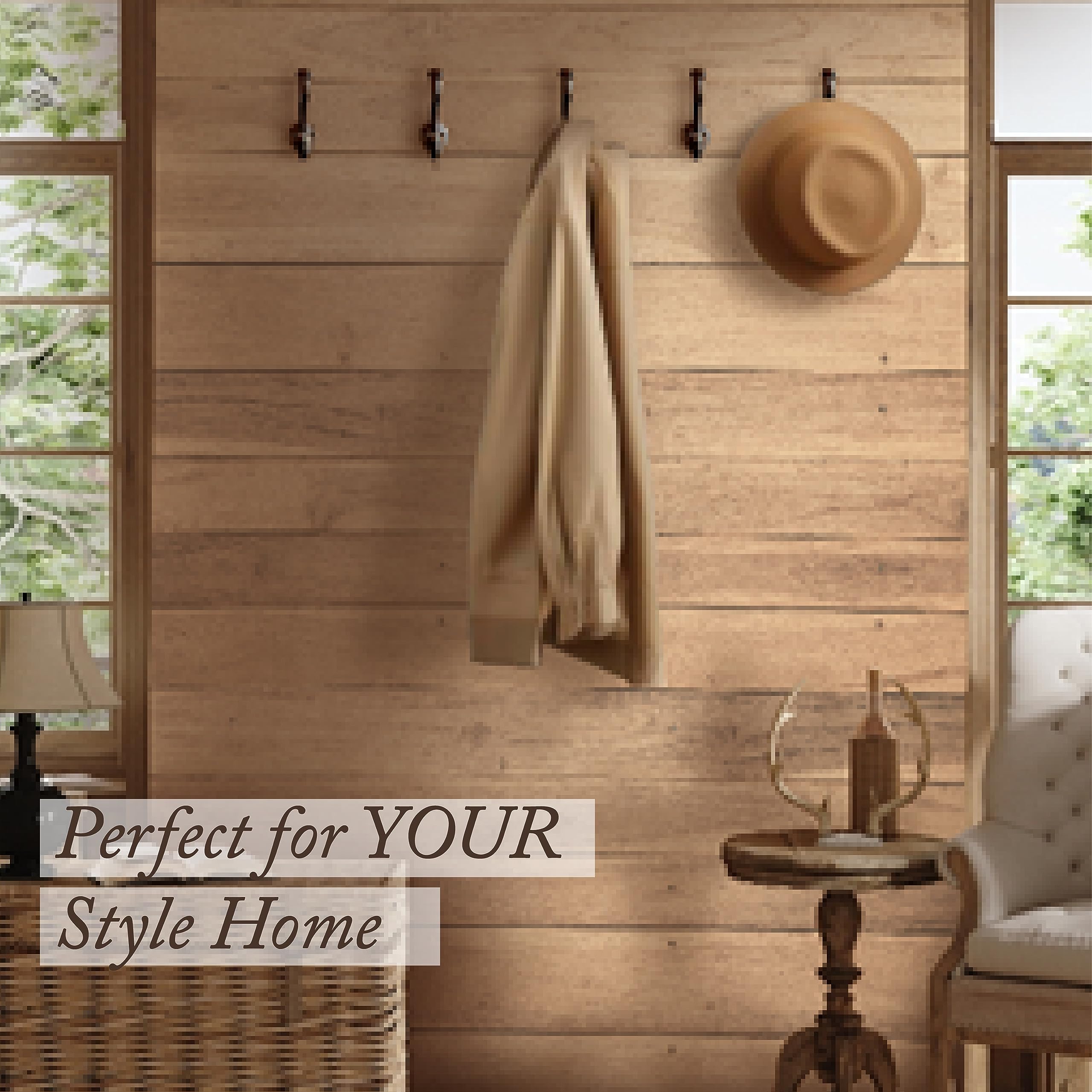 Rustic Cast Iron Coat Hooks Wall Mounted Farmhouse Decorative Wall Hooks, Vintage Hooks for Hanging Coats, Bags, Hats, Towels