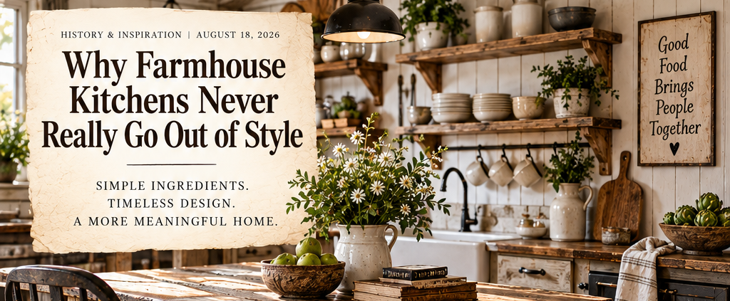 Why Farmhouse Kitchens Never Really Go Out of Style