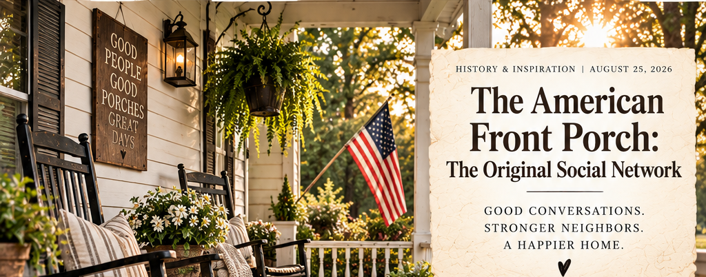 The American Front Porch: The Original Social Network — HISTORY & INSPIRATION | August 25, 2026